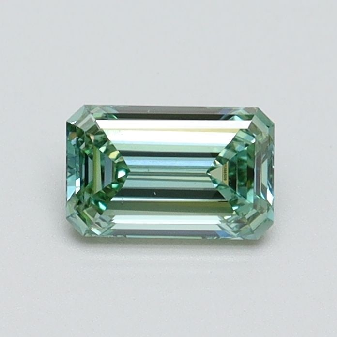 Loose Diamond - EMERALD 0.5ct Fancy Vivid Green VS1 (1 of 1)