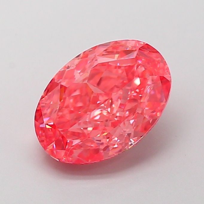 Loose Diamond - OVAL 3.01ct Fancy Vivid Pink VVS2: Loose Diamond - OVAL 3.01ct Fancy Vivid Pink VVS2 Source: This is a real non-mined Diamond that has been grown in a lab Shape: OVAL Carats: 3.01 Color: Fancy Vivid Pink Certification: IGI Video: