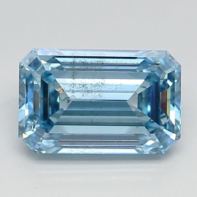 Loose Diamond - EMERALD 1.03ct Fancy Intense Blue SI1 (1 of 1)