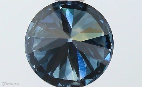 Loose Diamond - ROUND 0.9ct Fancy Vivid Blue SI1 (1 of 1)