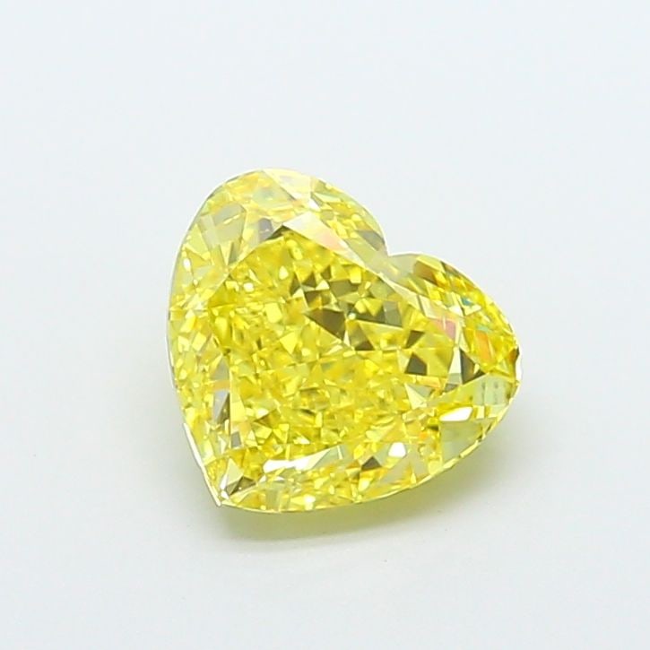 Loose Diamond - HEART 3.07ct Fancy Vivid Yellow VS1: Loose Diamond - HEART 3.07ct Fancy Vivid Yellow VS1 Source: This is a real non-mined Diamond that has been grown in a lab Shape: HEART Carats: 3.07 Color: Fancy Vivid Yellow Certification: IGI Video: