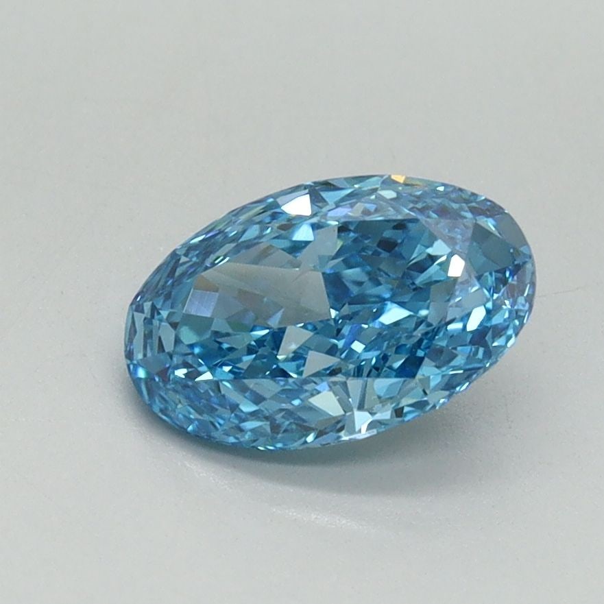Loose Diamond - OVAL 1.03ct Fancy Vivid Blue VS1: Loose Diamond - OVAL 1.03ct Fancy Vivid Blue VS1 Source: This is a real non-mined Diamond that has been grown in a lab Shape: OVAL Carats: 1.03 Color: Fancy Vivid Blue Certification: IGI Video:
