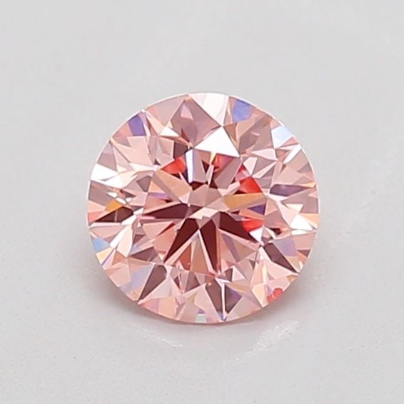 Loose Diamond - ROUND 0.6ct Fancy Vivid Pink VS2: Loose Diamond - ROUND 0.6ct Fancy Vivid Pink VS2 Source: This is a real non-mined Diamond that has been grown in a lab Shape: ROUND Carats: 0.6 Color: Fancy Vivid Pink Certification: NONE The Diamond