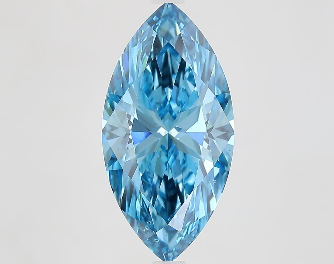 Loose Diamond - MARQUISE 4.01ct Fancy Vivid Blue VS2: Loose Diamond - MARQUISE 4.01ct Fancy Vivid Blue VS2 Source: This is a real non-mined Diamond that has been grown in a lab Shape: MARQUISE Carats: 4.01 Color: Fancy Vivid Blue Certification: IGI Video