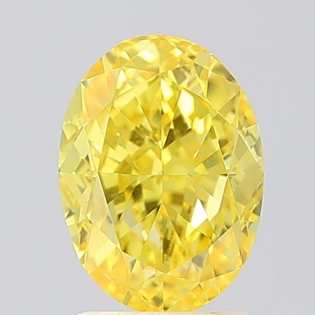 Loose Diamond - OVAL 2.01ct Fancy Vivid Yellow VS2: Loose Diamond - OVAL 2.01ct Fancy Vivid Yellow VS2 Source: This is a real non-mined Diamond that has been grown in a lab Shape: OVAL Carats: 2.01 Color: Fancy Vivid Yellow Certification: IGI Video: