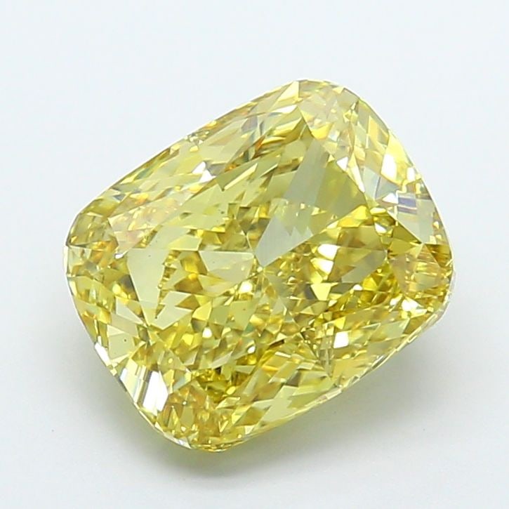 Loose Diamond - CUSHION MODIFIED 6.05ct Fancy Vivid Yellow VS2: Loose Diamond - CUSHION MODIFIED 6.05ct Fancy Vivid Yellow VS2 Source: This is a real non-mined Diamond that has been grown in a lab Shape: CUSHION MODIFIED Carats: 6.05 Color: Fancy Vivid Yellow Cert