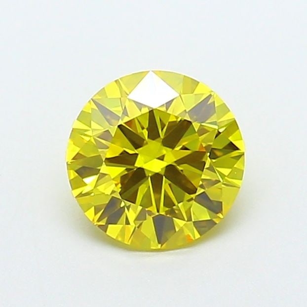 Ideal Loose Diamond - ROUND 1.05ct Fancy Vivid Yellow VVS2: Ideal Loose Diamond - ROUND 1.05ct Fancy Vivid Yellow VVS2 Source: This is a real non-mined Diamond that has been grown in a lab Shape: ROUND Carats: 1.05 Color: Fancy Vivid Yellow Certification: IGI
