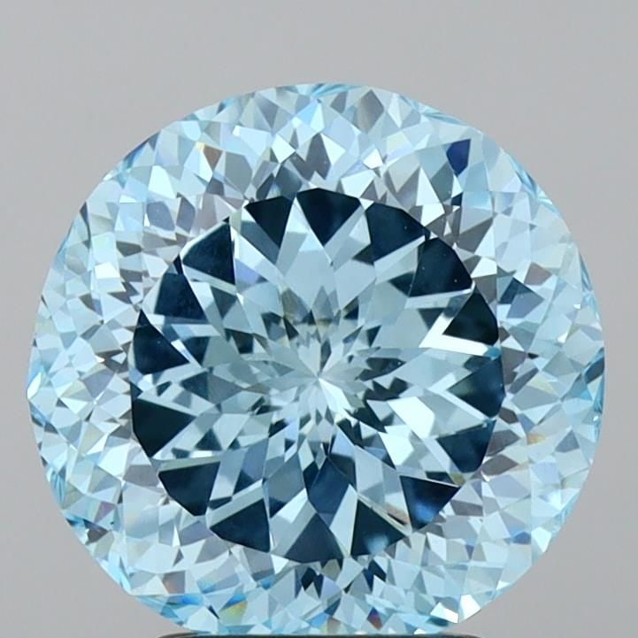 Loose Diamond - ROUND 3.54ct Fancy Intense Blue VS1: Loose Diamond - ROUND 3.54ct Fancy Intense Blue VS1 Source: This is a real non-mined Diamond that has been grown in a lab Shape: ROUND Carats: 3.54 Color: Fancy Intense Blue Certification: IGI Video: