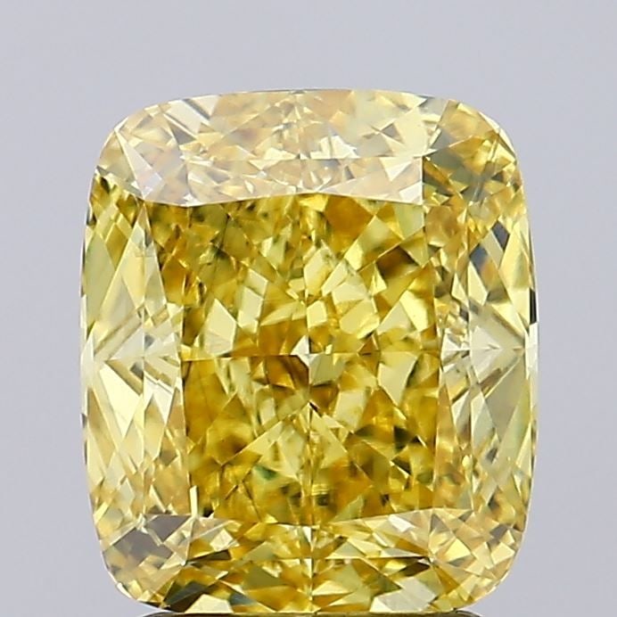 Loose Diamond - CUSHION MODIFIED 2.78ct Fancy Vivid Yellow VS1: Loose Diamond - CUSHION MODIFIED 2.78ct Fancy Vivid Yellow VS1 Source: This is a real non-mined Diamond that has been grown in a lab Shape: CUSHION MODIFIED Carats: 2.78 Color: Fancy Vivid Yellow Cert