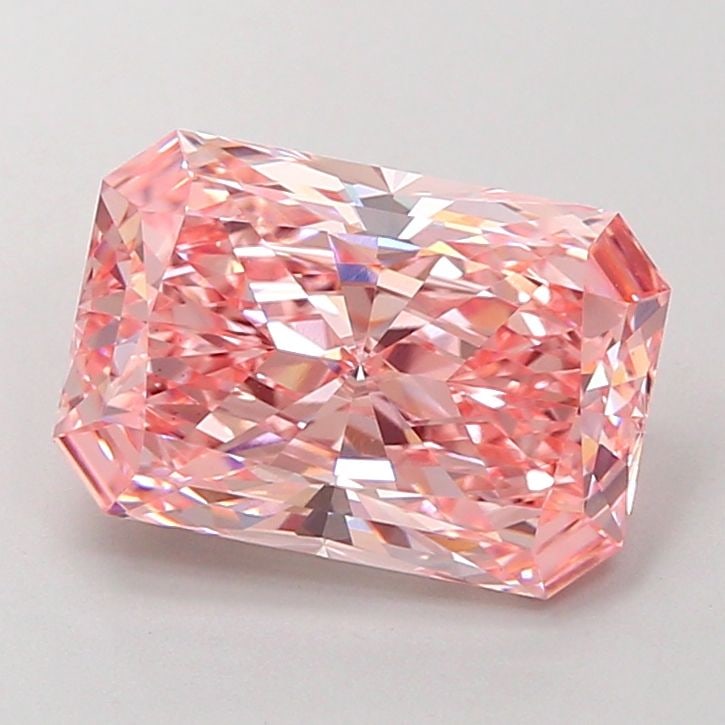 Loose Diamond - RADIANT 4.06ct Fancy Vivid Pink VVS2: Loose Diamond - RADIANT 4.06ct Fancy Vivid Pink VVS2 Source: This is a real non-mined Diamond that has been grown in a lab Shape: RADIANT Carats: 4.06 Color: Fancy Vivid Pink Certification: IGI Video: