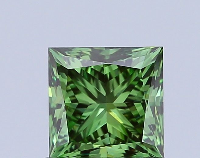 Loose Diamond - PRINCESS 1.06ct Fancy Vivid Green VVS2: Loose Diamond - PRINCESS 1.06ct Fancy Vivid Green VVS2 Source: This is a real non-mined Diamond that has been grown in a lab Shape: PRINCESS Carats: 1.06 Color: Fancy Vivid Green Certification: IGI Vi
