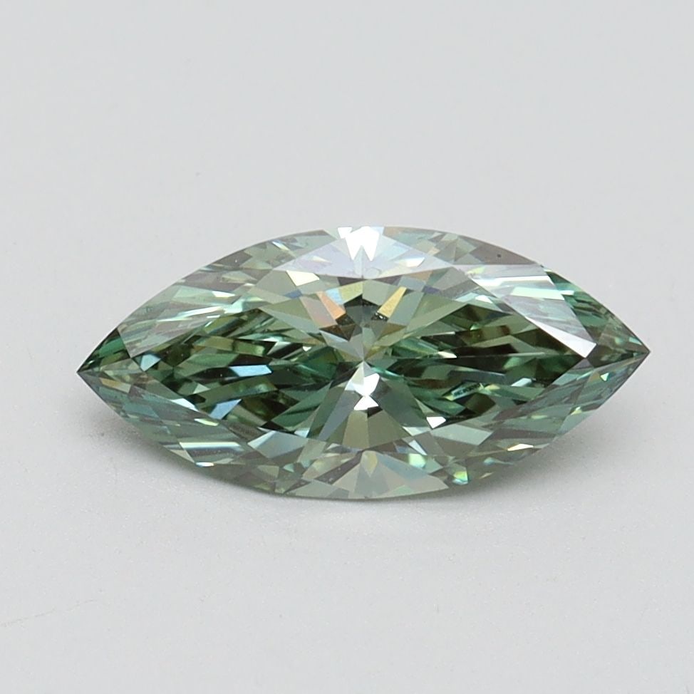 Loose Diamond - MARQUISE 1.01ct Fancy Intense Green VVS2: Loose Diamond - MARQUISE 1.01ct Fancy Intense Green VVS2 Source: This is a real non-mined Diamond that has been grown in a lab Shape: MARQUISE Carats: 1.01 Color: Fancy Intense Green Certification: IG