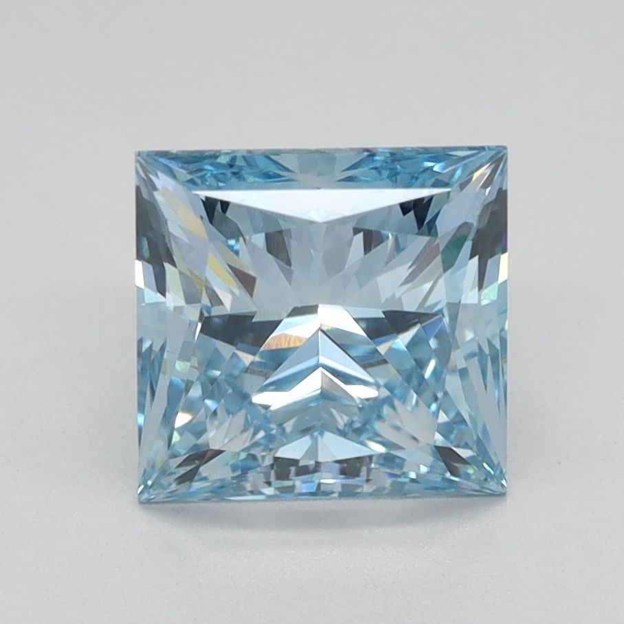 Loose Diamond - PRINCESS 1.8ct Fancy Intense Blue VS1: Loose Diamond - PRINCESS 1.8ct Fancy Intense Blue VS1 Source: This is a real non-mined Diamond that has been grown in a lab Shape: PRINCESS Carats: 1.8 Color: Fancy Intense Blue Certification: IGI Vid
