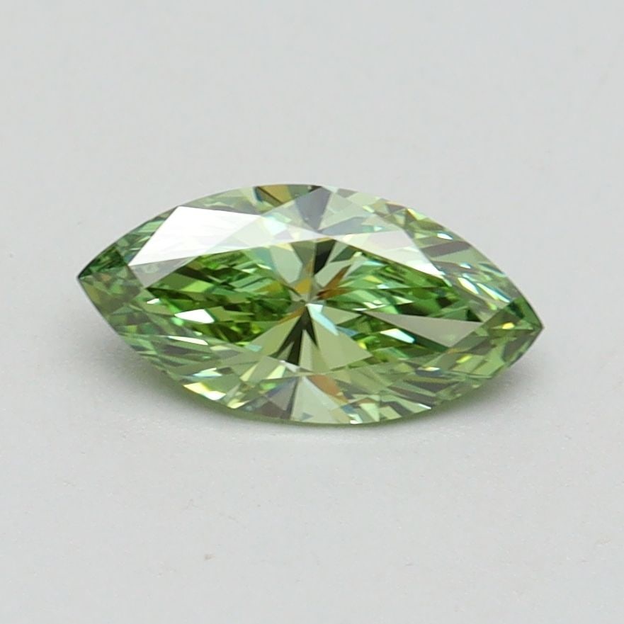 Loose Diamond - MARQUISE 0.69ct Fancy Vivid Green VVS2: Loose Diamond - MARQUISE 0.69ct Fancy Vivid Green VVS2 Source: This is a real non-mined Diamond that has been grown in a lab Shape: MARQUISE Carats: 0.69 Color: Fancy Vivid Green Certification: IGI Vi