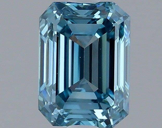 Loose Diamond - EMERALD 1.42ct Fancy Vivid Blue VS1: Loose Diamond - EMERALD 1.42ct Fancy Vivid Blue VS1 Source: This is a real non-mined Diamond that has been grown in a lab Shape: EMERALD Carats: 1.42 Color: Fancy Vivid Blue Certification: IGI Video: