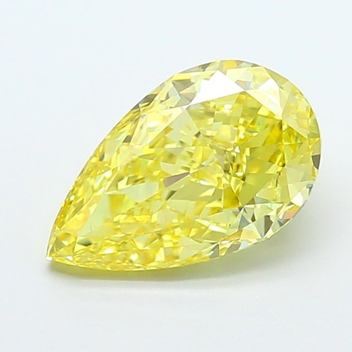 Loose Diamond - PEAR 3.03ct Fancy Vivid Yellow VS1: Loose Diamond - PEAR 3.03ct Fancy Vivid Yellow VS1 Source: This is a real non-mined Diamond that has been grown in a lab Shape: PEAR Carats: 3.03 Color: Fancy Vivid Yellow Certification: IGI Video: