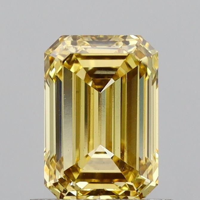 Loose Diamond - EMERALD 1.03ct Fancy Vivid Yellow VS1: Loose Diamond - EMERALD 1.03ct Fancy Vivid Yellow VS1 Source: This is a real non-mined Diamond that has been grown in a lab Shape: EMERALD Carats: 1.03 Color: Fancy Vivid Yellow Certification: NONE Vi
