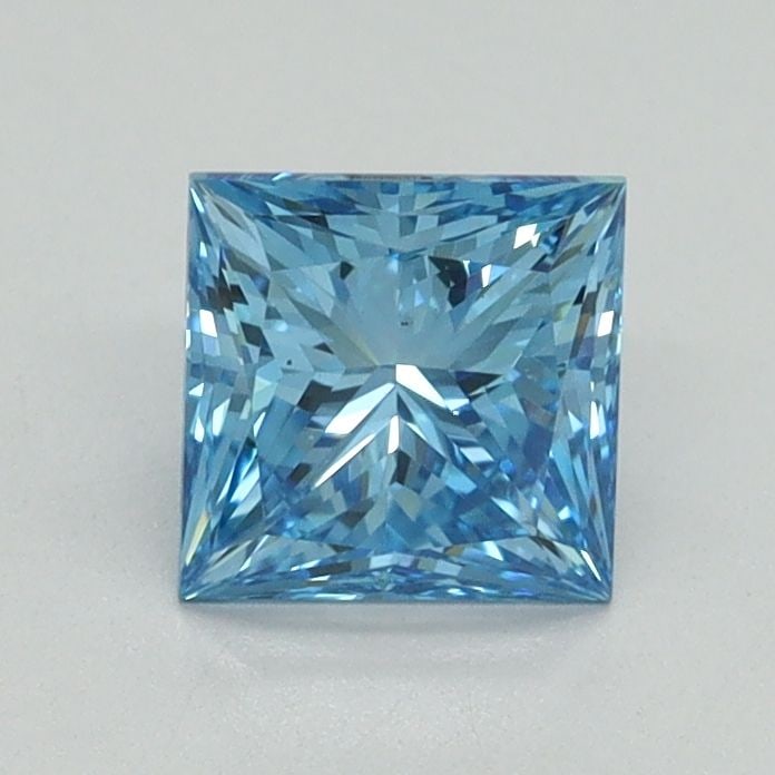 Loose Diamond - PRINCESS 0.9ct Fancy Vivid Blue VS2: Loose Diamond - PRINCESS 0.9ct Fancy Vivid Blue VS2 Source: This is a real non-mined Diamond that has been grown in a lab Shape: PRINCESS Carats: 0.9 Color: Fancy Vivid Blue Certification: IGI Video: