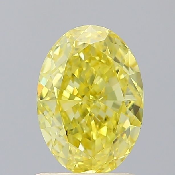 Loose Diamond - OVAL 1.32ct Fancy Vivid Yellow VS1: Loose Diamond - OVAL 1.32ct Fancy Vivid Yellow VS1 Source: This is a real non-mined Diamond that has been grown in a lab Shape: OVAL Carats: 1.32 Color: Fancy Vivid Yellow Certification: IGI Video: