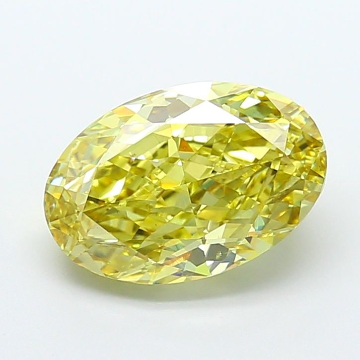 Loose Diamond - OVAL 5.02ct Fancy Intense Yellow VS2: Loose Diamond - OVAL 5.02ct Fancy Intense Yellow VS2 Source: This is a real non-mined Diamond that has been grown in a lab Shape: OVAL Carats: 5.02 Color: Fancy Intense Yellow Certification: IGI Video