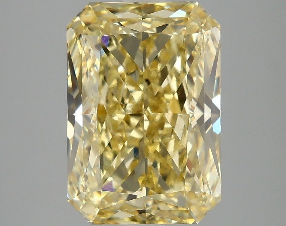 Loose Diamond - RADIANT 4.1ct Fancy Intense Yellow VS1: Loose Diamond - RADIANT 4.1ct Fancy Intense Yellow VS1 Source: This is a real non-mined Diamond that has been grown in a lab Shape: RADIANT Carats: 4.1 Color: Fancy Intense Yellow Certification: IGI V