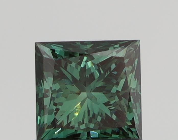 Loose Diamond - PRINCESS 1.11ct Fancy Green VS2: Loose Diamond - PRINCESS 1.11ct Fancy Green VS2 Source: This is a real non-mined Diamond that has been grown in a lab Shape: PRINCESS Carats: 1.11 Color: Fancy Green Certification: NONE Video: