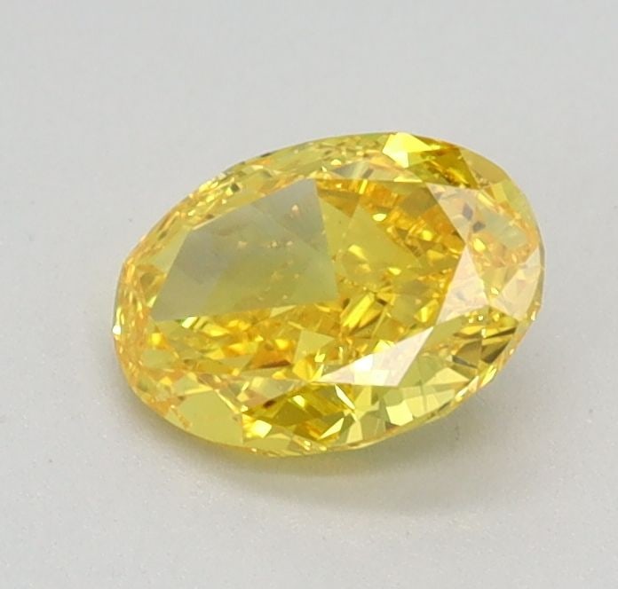 Loose Diamond - OVAL 0.5ct Fancy Vivid Yellow VS2: Loose Diamond - OVAL 0.5ct Fancy Vivid Yellow VS2 Source: This is a real non-mined Diamond that has been grown in a lab Shape: OVAL Carats: 0.5 Color: Fancy Vivid Yellow Certification: IGI Video: