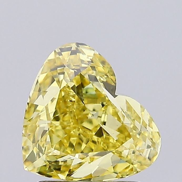 Loose Diamond - HEART 1.7ct Fancy Vivid Yellow VS1: Loose Diamond - HEART 1.7ct Fancy Vivid Yellow VS1 Source: This is a real non-mined Diamond that has been grown in a lab Shape: HEART Carats: 1.7 Color: Fancy Vivid Yellow Certification: IGI Video: