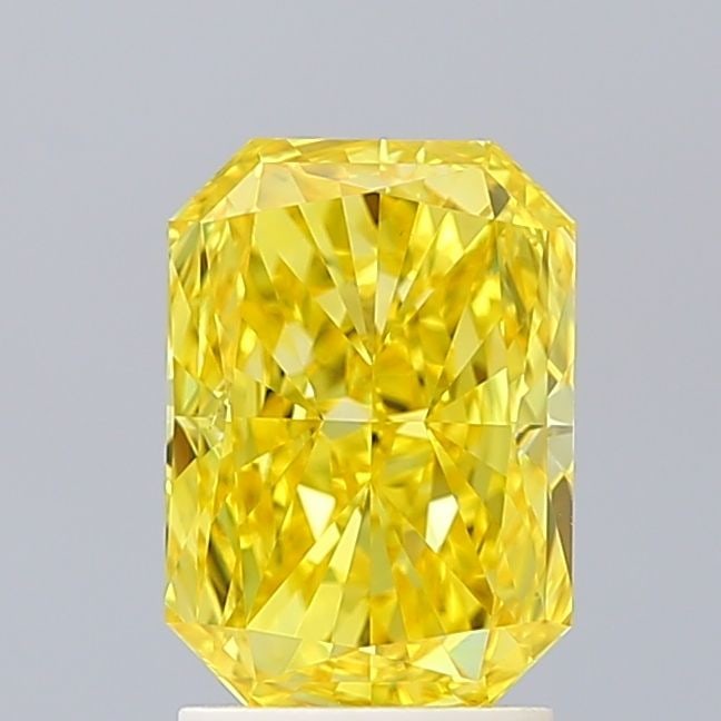 Loose Diamond - RADIANT 2.01ct Fancy Vivid Yellow VS1: Loose Diamond - RADIANT 2.01ct Fancy Vivid Yellow VS1 Source: This is a real non-mined Diamond that has been grown in a lab Shape: RADIANT Carats: 2.01 Color: Fancy Vivid Yellow Certification: IGI Vid