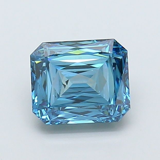 Loose Diamond - RADIANT 1.83ct Fancy Vivid Blue VS1: Loose Diamond - RADIANT 1.83ct Fancy Vivid Blue VS1 Source: This is a real non-mined Diamond that has been grown in a lab Shape: RADIANT Carats: 1.83 Color: Fancy Vivid Blue Certification: IGI Video: