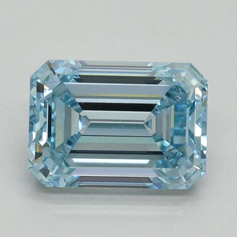 Loose Diamond - EMERALD 1.58ct Fancy Intense Blue VS1: Loose Diamond - EMERALD 1.58ct Fancy Intense Blue VS1 Source: This is a real non-mined Diamond that has been grown in a lab Shape: EMERALD Carats: 1.58 Color: Fancy Intense Blue Certification: IGI Vid