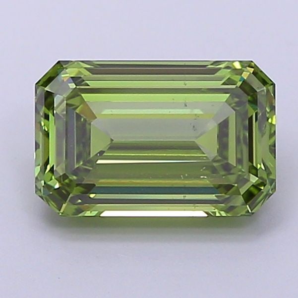Loose Diamond - EMERALD 2.09ct Fancy Vivid Green VS2: Loose Diamond - EMERALD 2.09ct Fancy Vivid Green VS2 Source: This is a real non-mined Diamond that has been grown in a lab Shape: EMERALD Carats: 2.09 Color: Fancy Vivid Green Certification: IGI Video