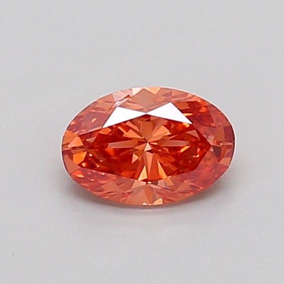 Loose Diamond - OVAL 0.41ct Fancy Vivid Pinkish Orange SI2: Loose Diamond - OVAL 0.41ct Fancy Vivid Pinkish Orange SI2 Source: This is a real non-mined Diamond that has been grown in a lab Shape: OVAL Carats: 0.41 Color: Fancy Vivid Pinkish Orange Certificatio