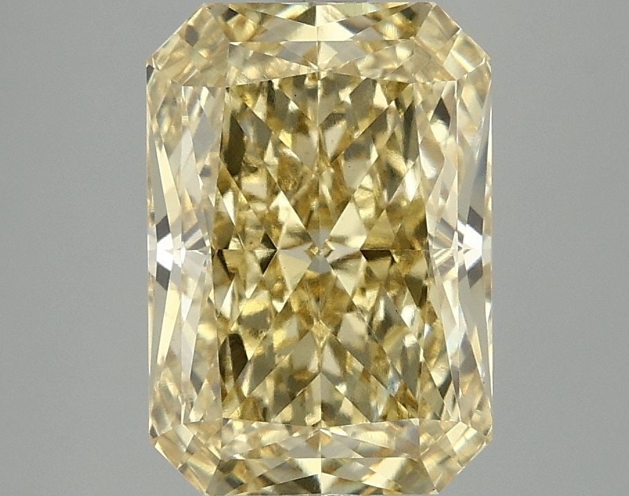Loose Diamond - RADIANT 4.08ct Fancy Vivid Yellow VS1: Loose Diamond - RADIANT 4.08ct Fancy Vivid Yellow VS1 Source: This is a real non-mined Diamond that has been grown in a lab Shape: RADIANT Carats: 4.08 Color: Fancy Vivid Yellow Certification: IGI Vid