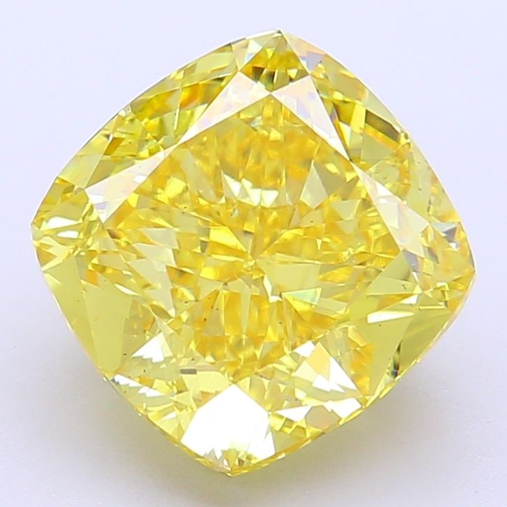 Loose Diamond - CUSHION MODIFIED 5.2ct Fancy Vivid Yellow VS1: Loose Diamond - CUSHION MODIFIED 5.2ct Fancy Vivid Yellow VS1 Source: This is a real non-mined Diamond that has been grown in a lab Shape: CUSHION MODIFIED Carats: 5.2 Color: Fancy Vivid Yellow Certif