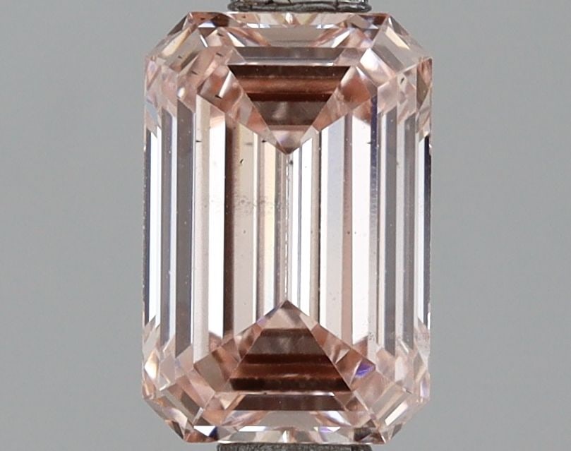 Loose Diamond - EMERALD 1.06ct Fancy Vivid Pink VS2: Loose Diamond - EMERALD 1.06ct Fancy Vivid Pink VS2 Source: This is a real non-mined Diamond that has been grown in a lab Shape: EMERALD Carats: 1.06 Color: Fancy Vivid Pink Certification: NONE The Di