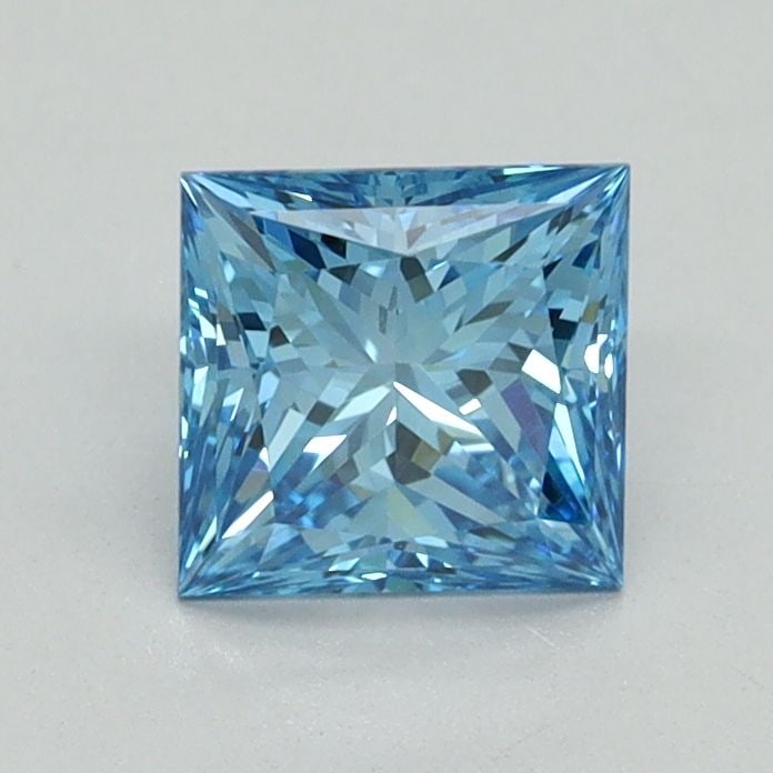 Loose Diamond - PRINCESS 0.9ct Fancy Vivid Blue VS1: Loose Diamond - PRINCESS 0.9ct Fancy Vivid Blue VS1 Source: This is a real non-mined Diamond that has been grown in a lab Shape: PRINCESS Carats: 0.9 Color: Fancy Vivid Blue Certification: IGI Video: