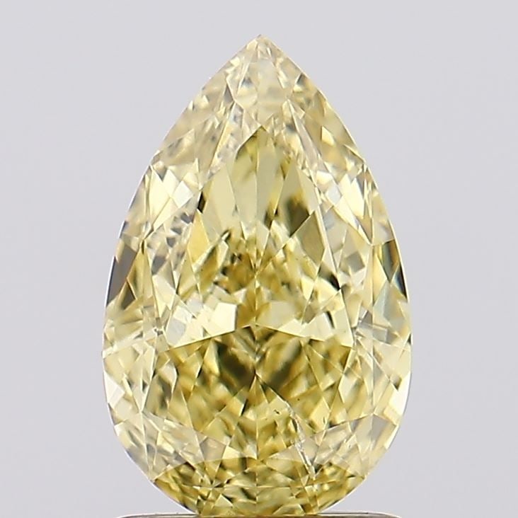 Loose Diamond - PEAR 1.51ct Fancy Intense Yellow SI1: Loose Diamond - PEAR 1.51ct Fancy Intense Yellow SI1 Source: This is a real non-mined Diamond that has been grown in a lab Shape: PEAR Carats: 1.51 Color: Fancy Intense Yellow Certification: IGI Video