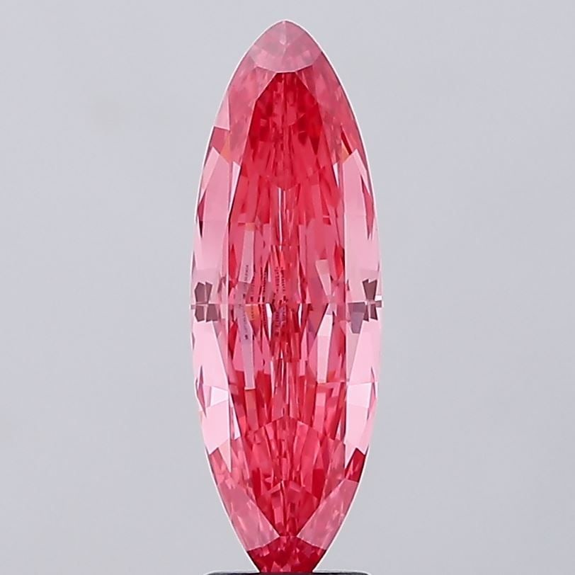 Loose Diamond - MARQUISE 3.17ct Fancy Vivid Pink VVS2: Loose Diamond - MARQUISE 3.17ct Fancy Vivid Pink VVS2 Source: This is a real non-mined Diamond that has been grown in a lab Shape: MARQUISE Carats: 3.17 Color: Fancy Vivid Pink Certification: IGI Vide