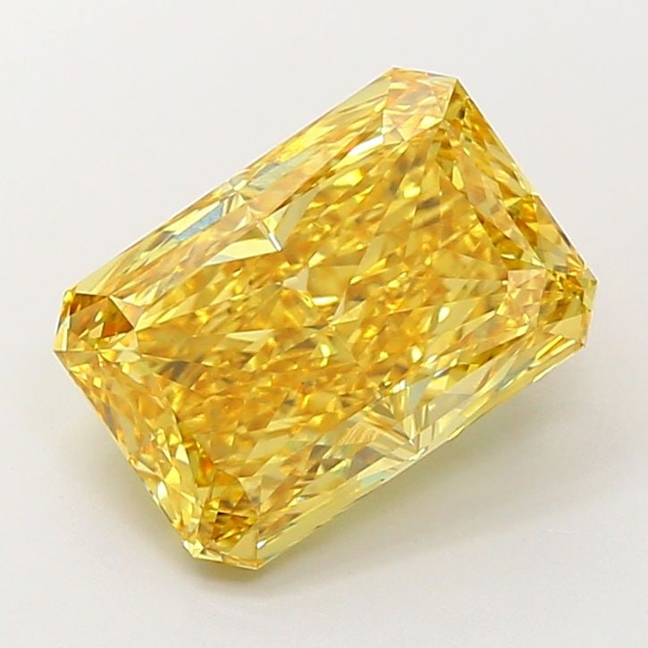 Loose Diamond - RADIANT 5.1ct Fancy Vivid Yellow VVS2: Loose Diamond - RADIANT 5.1ct Fancy Vivid Yellow VVS2 Source: This is a real non-mined Diamond that has been grown in a lab Shape: RADIANT Carats: 5.1 Color: Fancy Vivid Yellow Certification: IGI Vide
