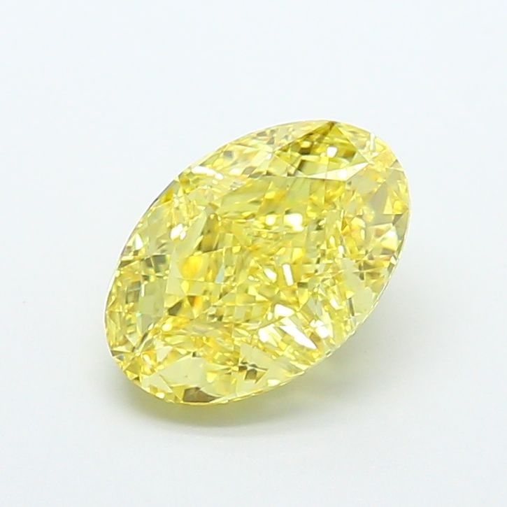 Loose Diamond - OVAL 4.19ct Fancy Vivid Yellow VS2: Loose Diamond - OVAL 4.19ct Fancy Vivid Yellow VS2 Source: This is a real non-mined Diamond that has been grown in a lab Shape: OVAL Carats: 4.19 Color: Fancy Vivid Yellow Certification: IGI Video:
