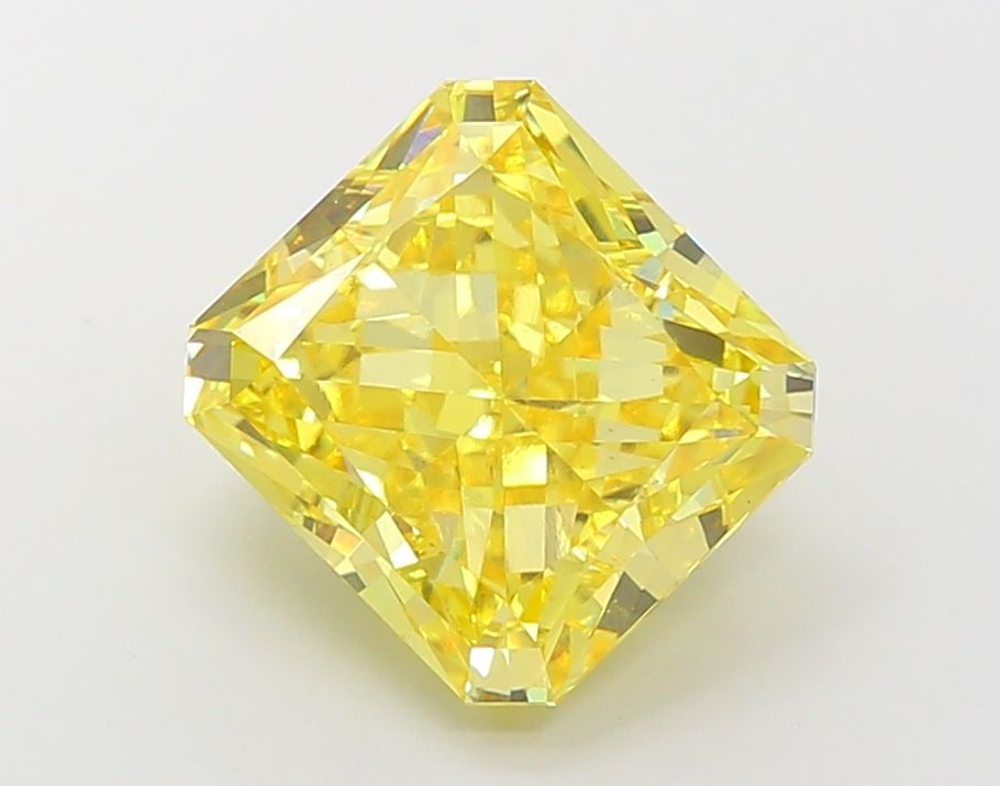Loose Diamond - RADIANT 7.04ct Fancy Vivid Yellow VS1: Loose Diamond - RADIANT 7.04ct Fancy Vivid Yellow VS1 Source: This is a real non-mined Diamond that has been grown in a lab Shape: RADIANT Carats: 7.04 Color: Fancy Vivid Yellow Certification: IGI Vid