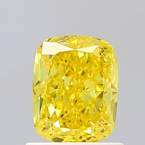 Loose Diamond - CUSHION MODIFIED 1.07ct Fancy Vivid Yellow VS1: Loose Diamond - CUSHION MODIFIED 1.07ct Fancy Vivid Yellow VS1 Source: This is a real non-mined Diamond that has been grown in a lab Shape: CUSHION MODIFIED Carats: 1.07 Color: Fancy Vivid Yellow Cert
