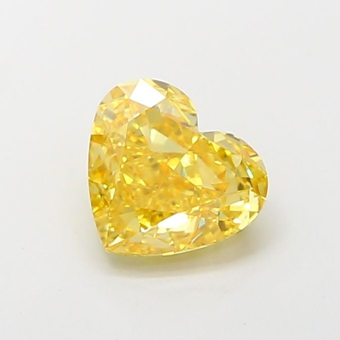 Loose Diamond - HEART 1.51ct Fancy Vivid Yellow VVS2: Loose Diamond - HEART 1.51ct Fancy Vivid Yellow VVS2 Source: This is a real non-mined Diamond that has been grown in a lab Shape: HEART Carats: 1.51 Color: Fancy Vivid Yellow Certification: IGI Video: