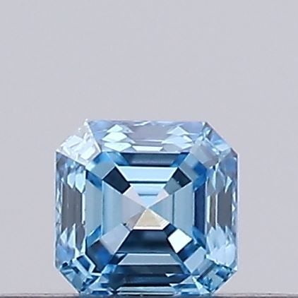 Loose Diamond - ASSCHER 0.18ct Fancy Vivid Blue VS1: Loose Diamond - ASSCHER 0.18ct Fancy Vivid Blue VS1 Source: This is a real non-mined Diamond that has been grown in a lab Shape: ASSCHER Carats: 0.18 Color: Fancy Vivid Blue Certification: NONE Video: