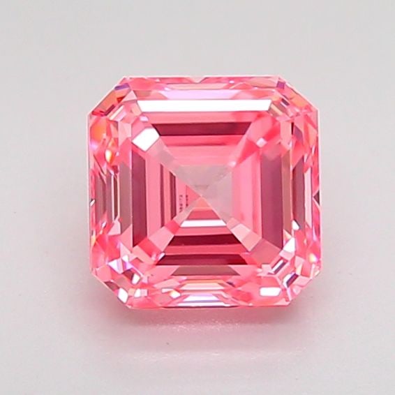 Loose Diamond - ASSCHER 1.04ct Fancy Vivid Pink VVS1: Loose Diamond - ASSCHER 1.04ct Fancy Vivid Pink VVS1 Source: This is a real non-mined Diamond that has been grown in a lab Shape: ASSCHER Carats: 1.04 Color: Fancy Vivid Pink Certification: IGI Video: