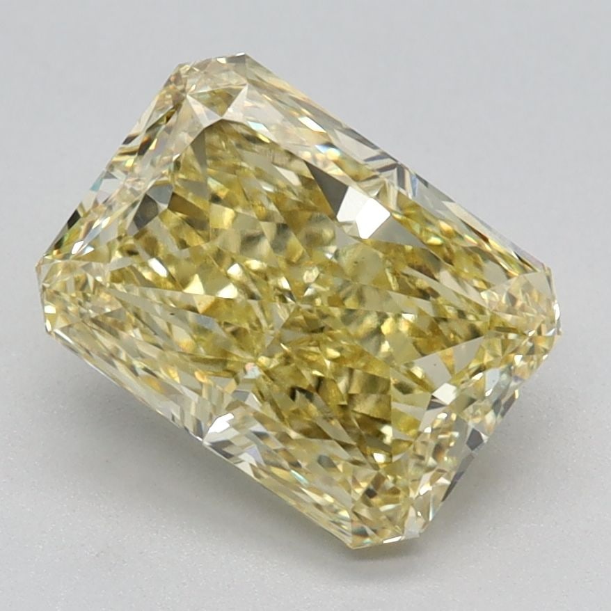 Loose Diamond - RADIANT 2.02ct Fancy Vivid Yellow VS1: Loose Diamond - RADIANT 2.02ct Fancy Vivid Yellow VS1 Source: This is a real non-mined Diamond that has been grown in a lab Shape: RADIANT Carats: 2.02 Color: Fancy Vivid Yellow Certification: IGI Vid