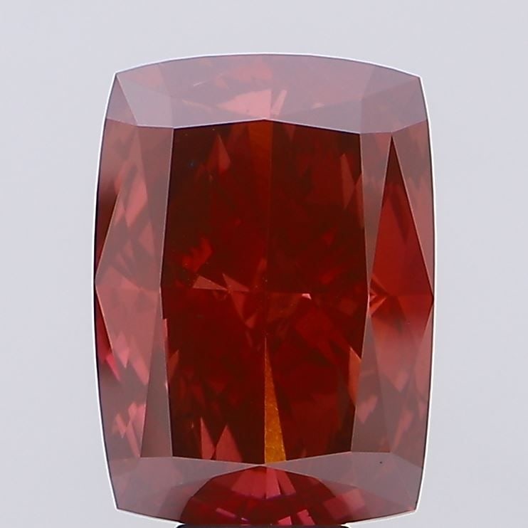Loose Diamond - CUSHION MODIFIED 16.35ct Fancy Vivid Red VS2: Loose Diamond - CUSHION MODIFIED 16.35ct Fancy Vivid Red VS2 Source: This is a real non-mined Diamond that has been grown in a lab Shape: CUSHION MODIFIED Carats: 16.35 Color: Fancy Vivid Red Certific