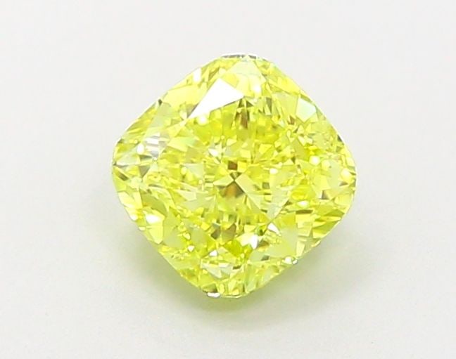 Loose Diamond - CUSHION MODIFIED 1.16ct Fancy Vivid Yellow VVS2: Loose Diamond - CUSHION MODIFIED 1.16ct Fancy Vivid Yellow VVS2 Source: This is a real non-mined Diamond that has been grown in a lab Shape: CUSHION MODIFIED Carats: 1.16 Color: Fancy Vivid Yellow Cer