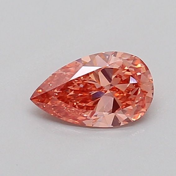 Loose Diamond - PEAR 0.38ct Fancy Vivid Brown Pink VVS2: Loose Diamond - PEAR 0.38ct Fancy Vivid Brown Pink VVS2 Source: This is a real non-mined Diamond that has been grown in a lab Shape: PEAR Carats: 0.38 Color: Fancy Vivid Brown Pink Certification: IGI
